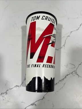 Tom Cruise M:I The Final Reckoning Red & White Collectible Canister
